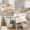 StorageBud Storage Ottoman for Bedroom End of Bed, Velvet Storage Bench, Large Storage Ottoman Bench, Entryway Bench with Storage - 3 of 4