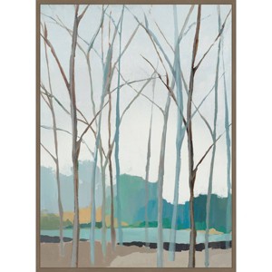 Amanti Art 28"x38" Winter Trees II by Isabelle Z Framed Canvas Wall Art - 1 of 4