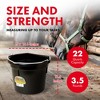 Little Giant All Purpose Heavy Duty Flat Back 22 Quart Plastic Bucket - image 2 of 4