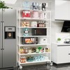 7 Tier Standing Shelf Units, 2800 LBS NSF Height Adjustable Metal Garage Storage Shelves with Wheels, Heavy Duty Storage Rack Metal Shelves - 2 of 4