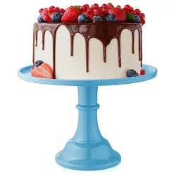 Last Confection Round Pedestal Cake Stands - 11" Melamine Dessert Display Holders
