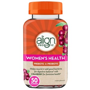 Align Digestive Health Prebiotic + Probiotic Supplement Gummies, 50 Gummies - 1 of 4