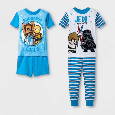 Toddler Boys Star Wars 4pc Pajama Set White 5t Target