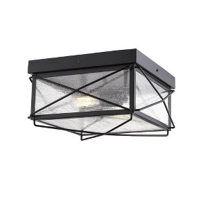 Millennium Lighting 2 - Light Flush Mount in  Powder Coat Black - 1 of 1