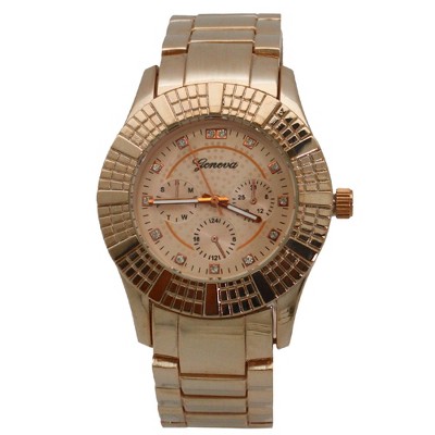 OLIVIA PRATT 3-DIAL BOYFRIEND CLASSY METAL WATCH