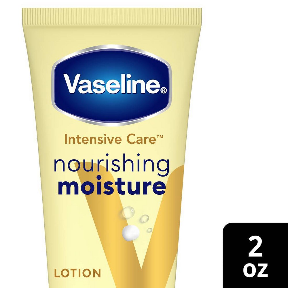 Vaseline Intensive Care Moisturizing Body Lotion with Oat Extract Nourishing Moisture, Travel Size - 2 fl oz