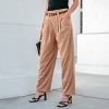 Women's Taupe Corduroy High-Waisted Tapered Pants - Cupshe - 2 of 4
