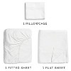 100% Cotton 400 Thread Count 4 Piece Sheet Set - Soft & Cozy Sateen Bed Sheets - CGK Linens - 3 of 4