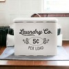 AuldHome Design Enamelware Laundry Powder Container, Farmhouse Style Metal Detergent Bin w/ Scoop - 2 of 4