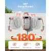 VEVOR Retractable Garden Hose Reel, 1/2 Inch x 84 ft Wall Mounted Hose Reel, Heavy Duty Garden Hose Reel with 9 Patterns Nozzle, Grey - 4 of 4