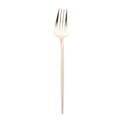 Smarty Had A Party Shiny Gold Moderno Plastic Dinner Forks - 300 pcs