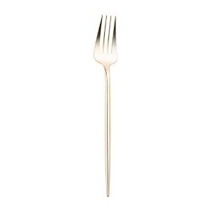 Smarty Had A Party Shiny Gold Moderno Plastic Dinner Forks - 300 pcs - 1 of 4
