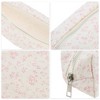 Unique Bargains Floral Print Style Drawstring Makeup Bag 1 Pc - 3 of 4