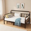 Metal Daybed Frame Twin Size, Industrial Sofa Bed with Iron Frame, Heavy-Duty for Living Room, Office, or Guest Room - 3 of 4