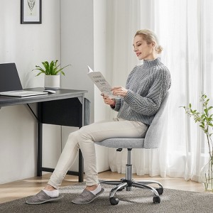 VYNXARIA Armless Adjustable Desk Chair - Stylish Swivel Chair for Home & Office Use - 1 of 4