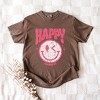 Simply Sage Market S.W.Smiley Pink Smiley Distressed Garment Dyed Tee - 3 of 4