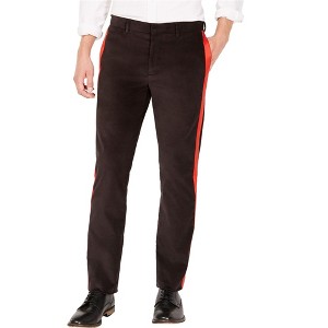 Calvin Klein Mens Velvet Stripe Casual Trouser Pants - 1 of 1