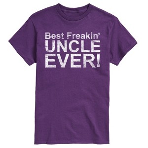 Men's - Instant Message - Best Freakin Uncle Ever Short Sleeve Graphic T-Shirt - 1 of 4