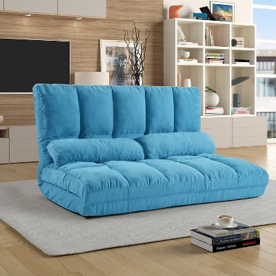 Oris 43.3 W Ocean Polyester Adjustable Folding Futon Sofa Video Gaming  Sofa With Two Pillows Multifunctional Bean Bag Chair/sofa-maison Boucle :  Target