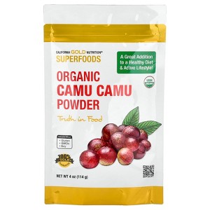 California Gold Nutrition Superfoods, Organic Camu Camu Powder, 4 oz (114 g) - 1 of 4