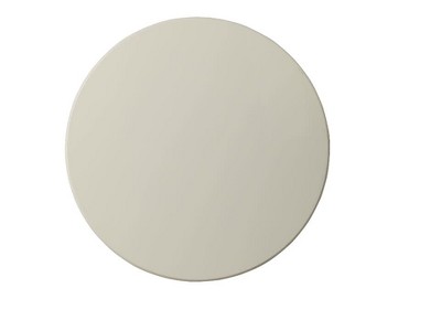 Aberta Round Off-White Wood End Table