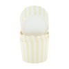 Unique Bargains Medium Thin Stripe Disposable Baking Cups Wood Pulp Paper PE Coating 2.76"x2.17" 50 Pcs - 3 of 4