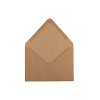 JAM Paper A6 V-Flap Invitation Envelopes 4 3/4 x 6 1/2 Brown Kraft Recycled 1534200I - 2 of 2
