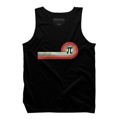 Men's Design By Humans Retro Vintage Pi Day Math Circle By TaiHan Tank Top