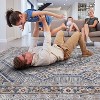 Collection 8x10 Blue/Cream Bordered Non-Shedding Area Rug ¨C Stylish, Stain Resistant Carpet for Living Room, Bedroom, Dining & Home Office - Nertpow - 4 of 4
