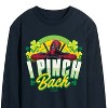 Men's - Marvel - St. Patrick's Day I Pinch Back Long Sleeve Graphic T-Shirt - 2 of 4