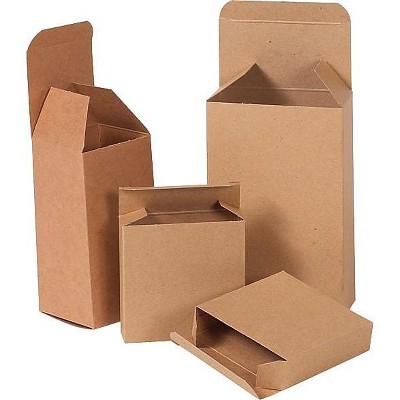 The Packaging Wholesalers 1.75" x 1.75" x 6" Reverse Tuck Folding Cartons Brown BSRTS87