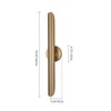 Rennnsan Ravette 23"H Hardwired Linear Modern LED Dimmable Wall Sconce - 3 of 4