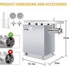 1323lbs/H Electric Meat Grinder 3000W Sausage Stuffer W/Blades & Grinding Plates - 2 of 4