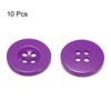 Unique Bargains Resin Craft DIY Round Flat 4-Hole Replacement Sewing Buttons 10 Pcs - 3 of 4