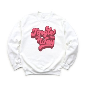 Simply Sage Market Women's Graphic Sweatshirt Retro Jingle All The Way - 1 of 2