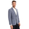 Clearlove Men's Sport Coats Blazers Linen Suit Jacket One Button Casual Blazer - 3 of 4