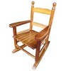 Lyngins Kids' Solid Hardwood Rocking Chair with Sturdy Slatted Backrest, Easy Assembly, Indoor/Outdoor Accent Chair for Balcony/Porch/Kids' Room - 3 of 4