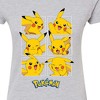 Women's - Pokémon - Pikachu Grid Fitted Graphic T-Shirt - 2 of 3