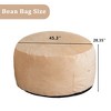 Chic Crate-Bean Bag Recliner Sofa – 4ft Velvet Plush Memory Foam Lounge Chair with Removable Cushion, Adults Multi-Room Lounge - 2 of 4