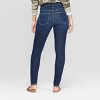 Women's High-Rise Bi-Stretch Skinny Jeans - Universal Thread™ Dark Wash 8 - 2 of 2