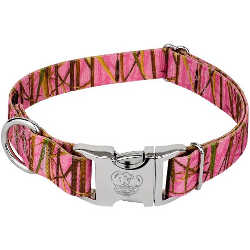 Pink camouflage dog collar sale