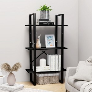 vidaXL Storage Shelf Black 23.6 in.x11.8 in.x41.3 in. Engineered Wood - 1 of 4