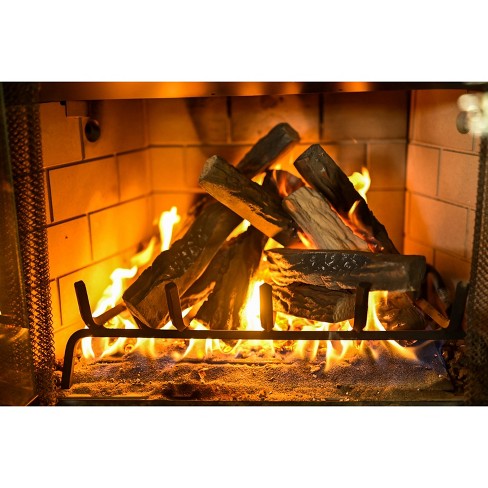 Barton Living 10-piece Fireplace Logs Ceramic Logs Wood Fire Place Log Gas  Heat Set : Target
