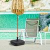 Tangkula Patio Fillable Umbrella Base Stand Water & Sand Filled Weighted Market Pole 1.5" - 2 of 4
