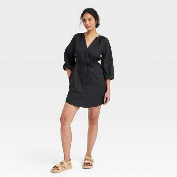 Women's Long Sleeve Mini Shirtdress - Universal Thread™ : Target