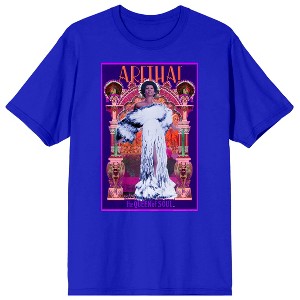Aretha Franklin Queen Of Soul Poster Crew Neck Short Sleeve Royal Blue Men's T-shirt - 1 of 2