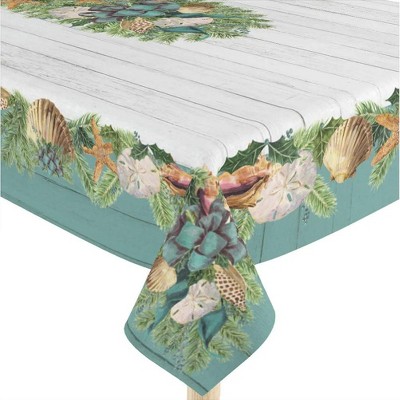 Laural Home Christmas by the Sea Rectangle Tablecloth