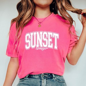Simply Sage Market Varsity Sunset Chaser Garment Dyed Tee - 1 of 4