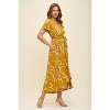 WEST K Women's Georgia Faux-Wrap Maxi Dress with High-Low Hem and Tie Waist - 3 of 4
