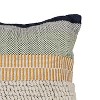 18x18 Outdoor Stripe Filled Throw Pillow Multi Color by Foreside Home & Garden - 3 of 4